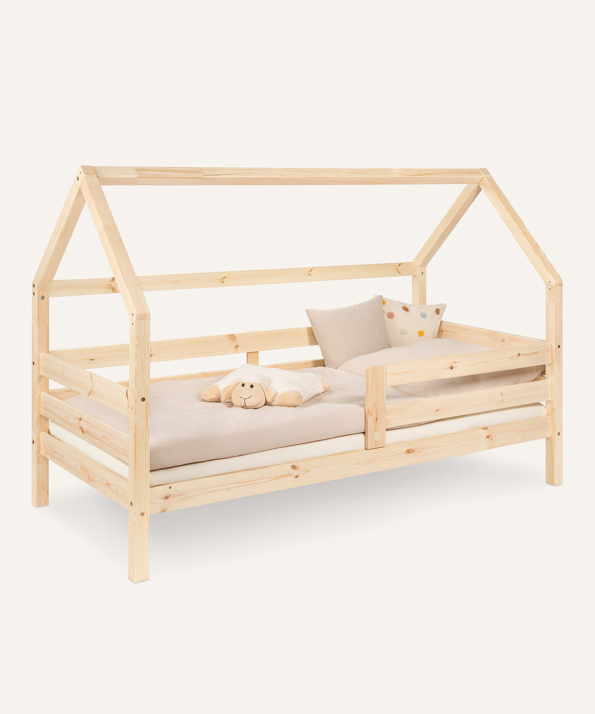 Ehrenkind Hausbett Sona Kiefer Natur 90x200cm.