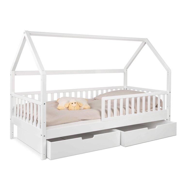 Hausbett mit 2 Schubladen
