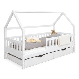 Hausbett mit 2 Schubladen