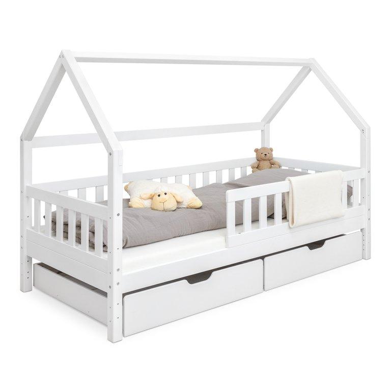 Hausbett mit 2 Schubladen