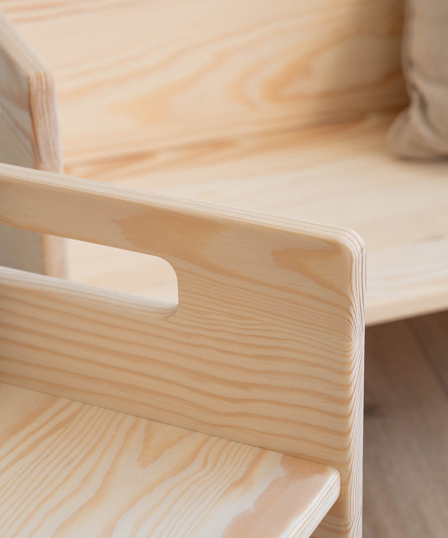 Nahaufnahme Hocker Kiefer.