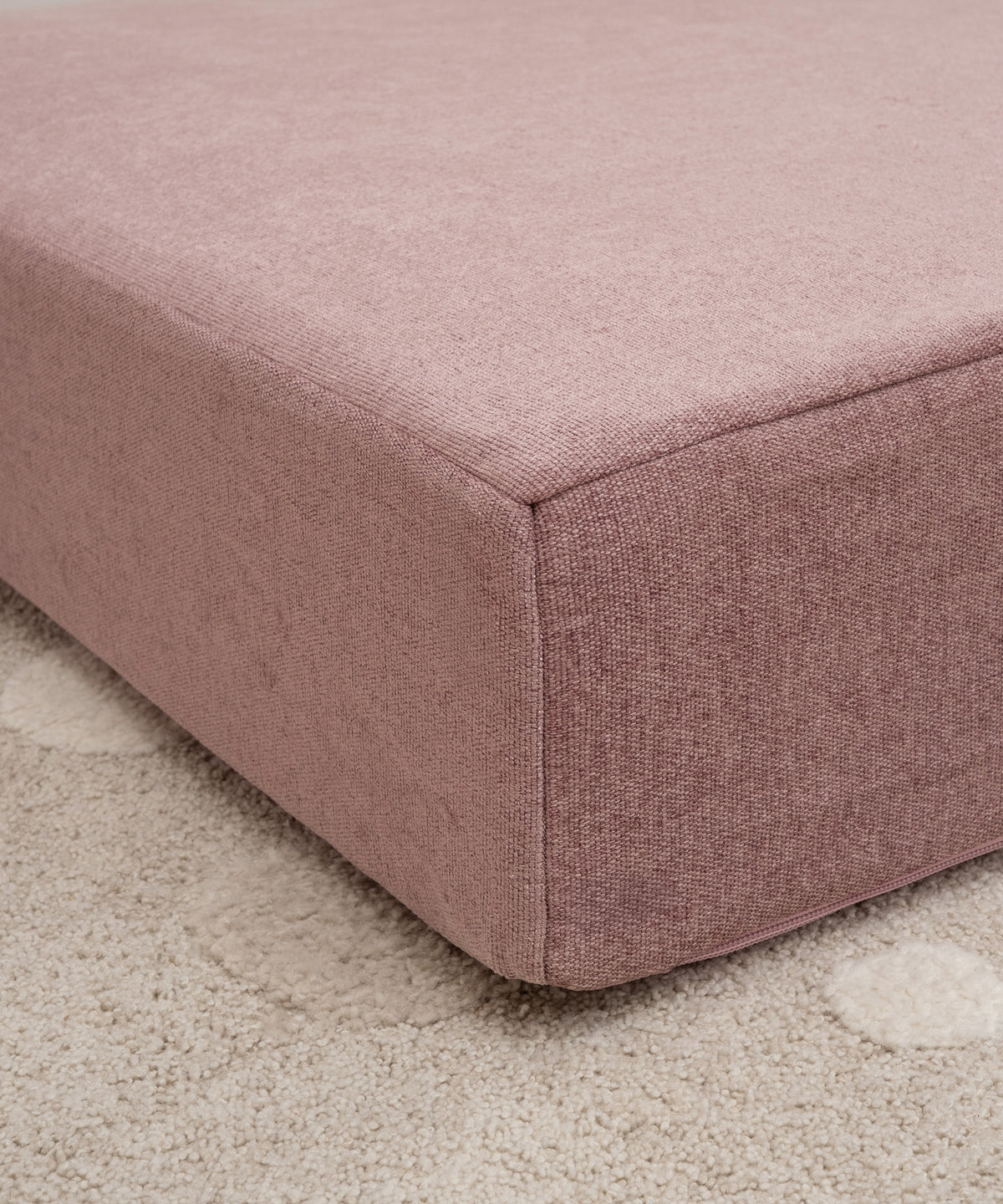 Detailaufnahme Hüpfpolster Web Altrosa.