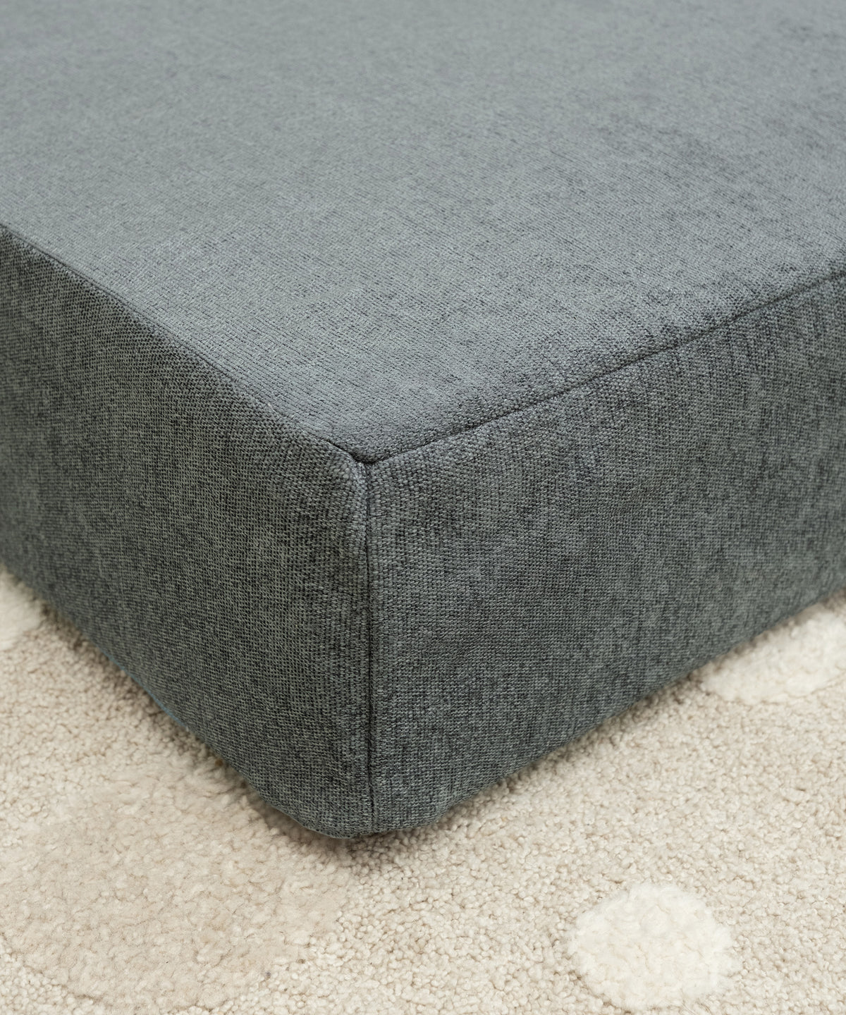 Detailaufnahme Hüpfpolster Web Petrol.