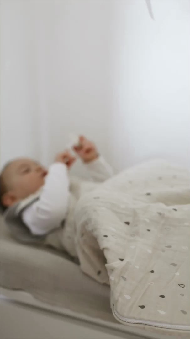 Musselin-Schlafsack 0.5 TOG für Babys im Sommer