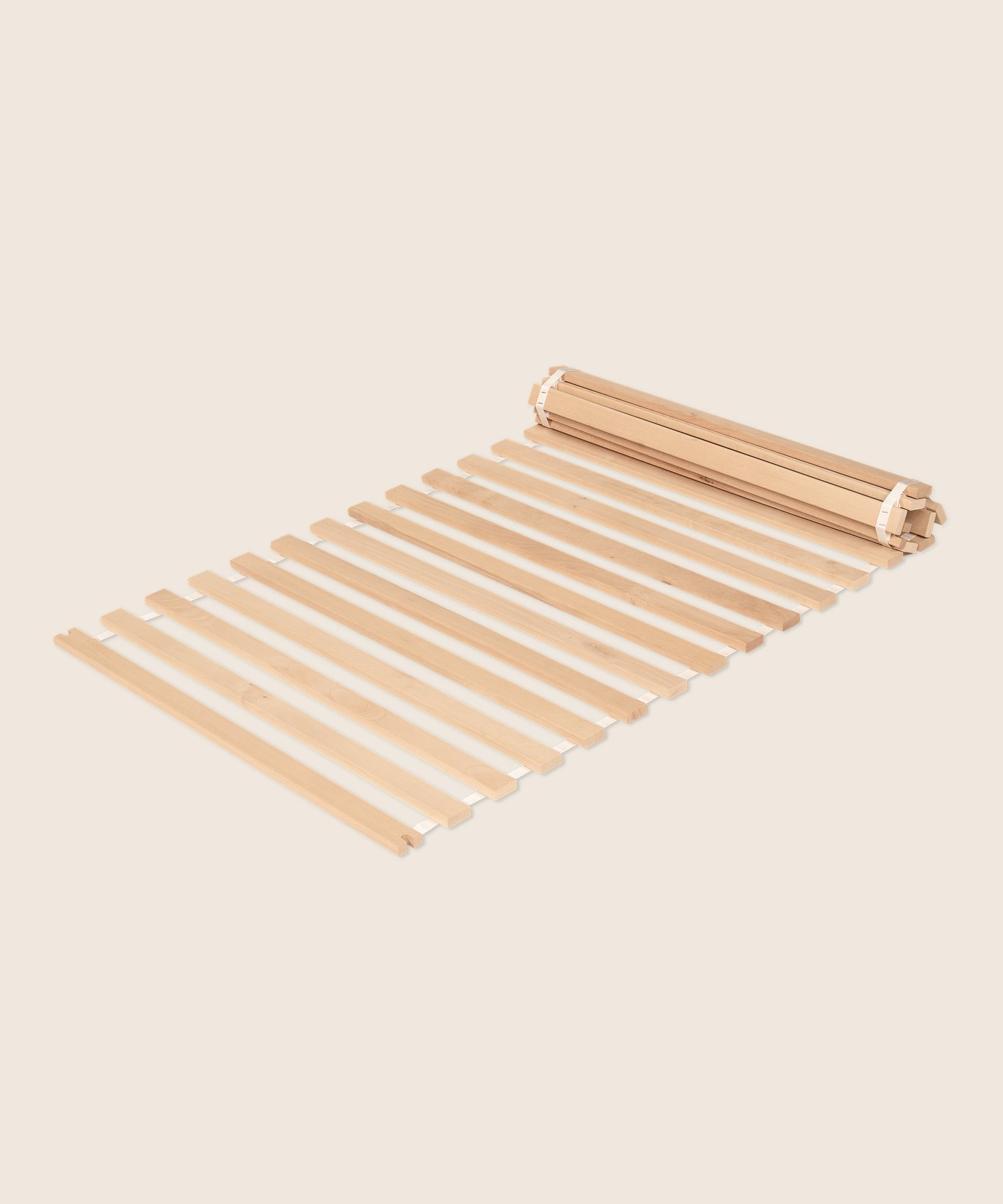 Rollrost aus Buchenholz mit 21 stabilen Latten für Familienbett Plano