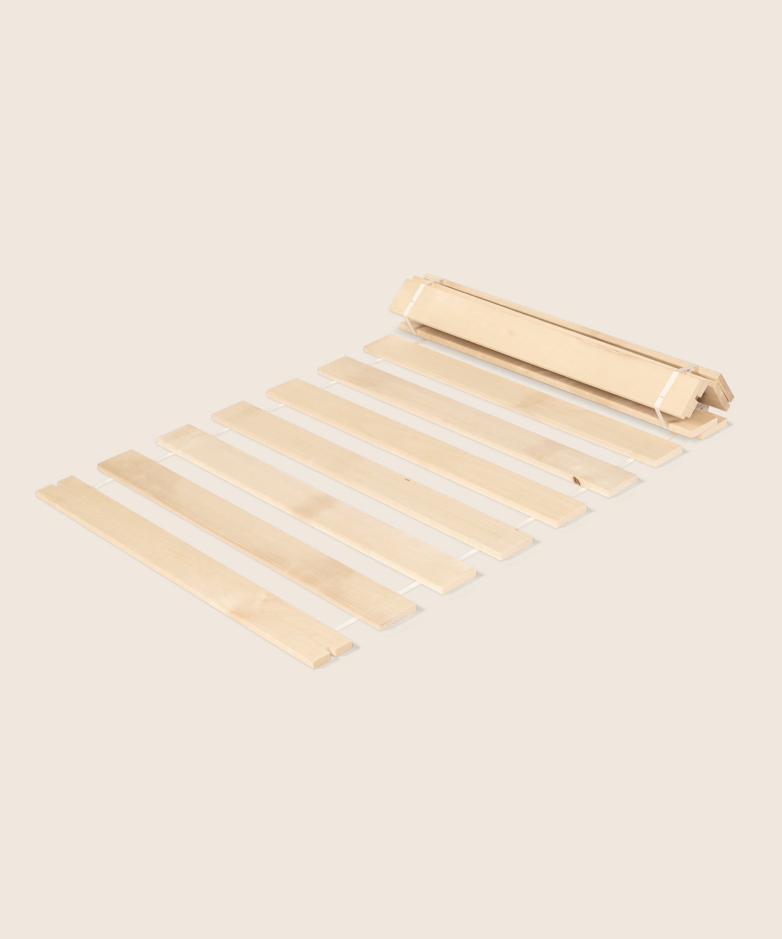 Plano-Rollrost 90x200 cm ohne Schrauben montiert, Latten mit Band verbunden