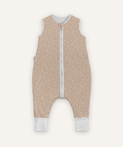 Schlafsack mit Beinen ganzjährig Beige Pusteblume.