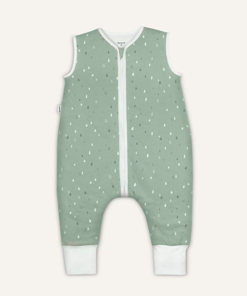 Schlafsack mit Beinen ganzjährig Jade Tropfen.
