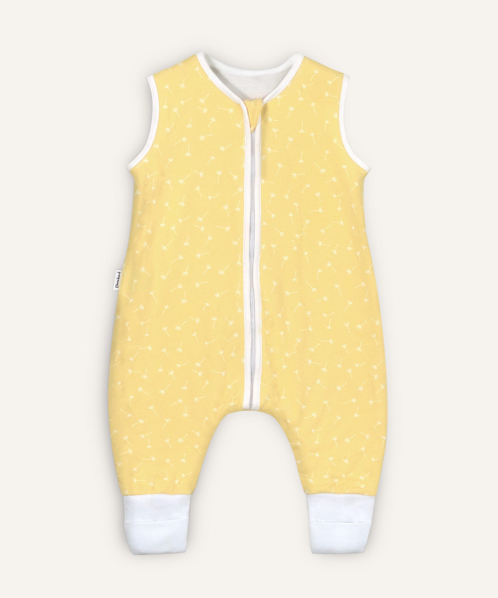 Schlafsack mit Beinen ganzjährig Vanille Pusteblume.