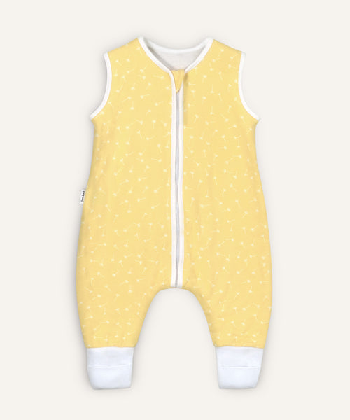 Schlafsack mit Beinen ganzjährig Vanille Pusteblume.