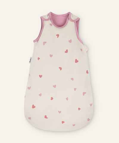 Baby-Schlafsack ganzjährig rund Natur Herzen