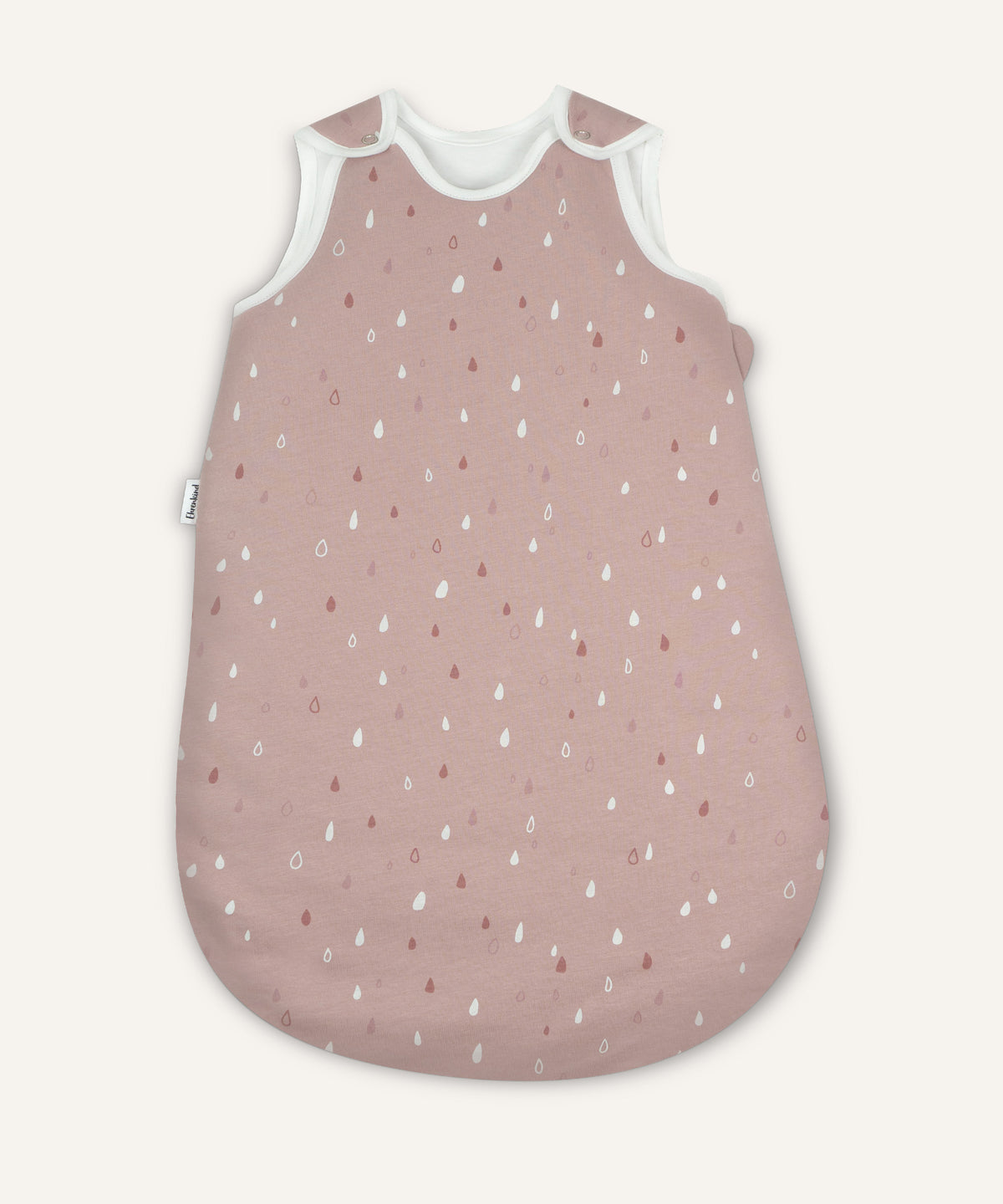 Baby-Schlafsack ganzjährig rund Rosé Tropfen.