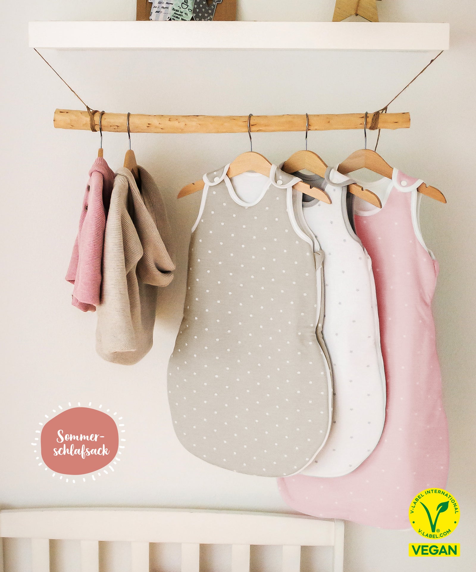Der Ehrenkind Baby-Sommerschlafsack ist Vegan.
