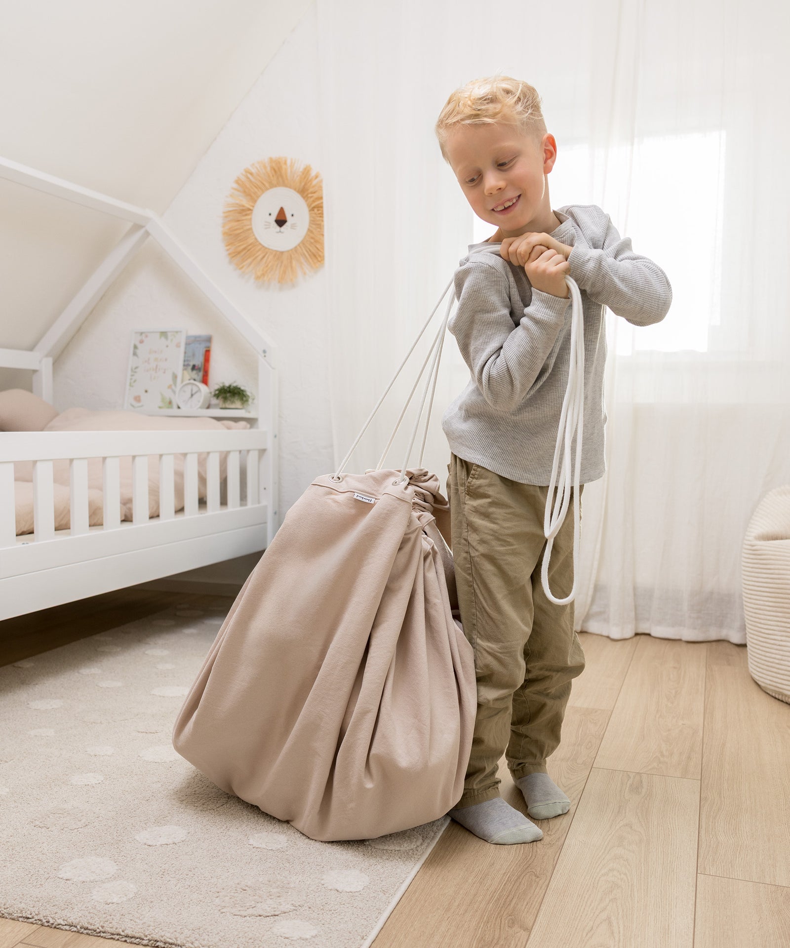 aufbewahrung müllsäcke Spielzeugsack 2in1