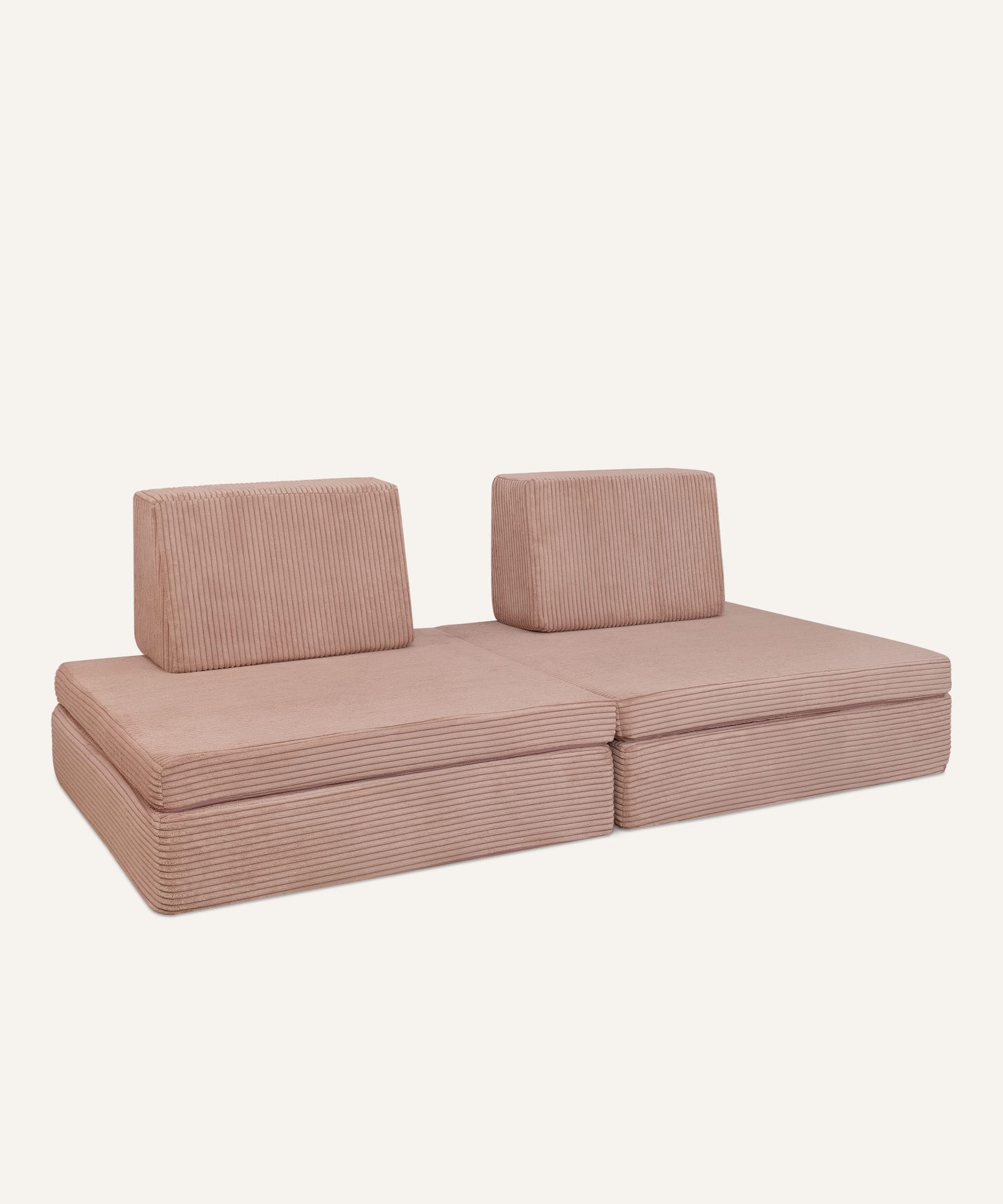 Spielsofa Cord in Rosé.