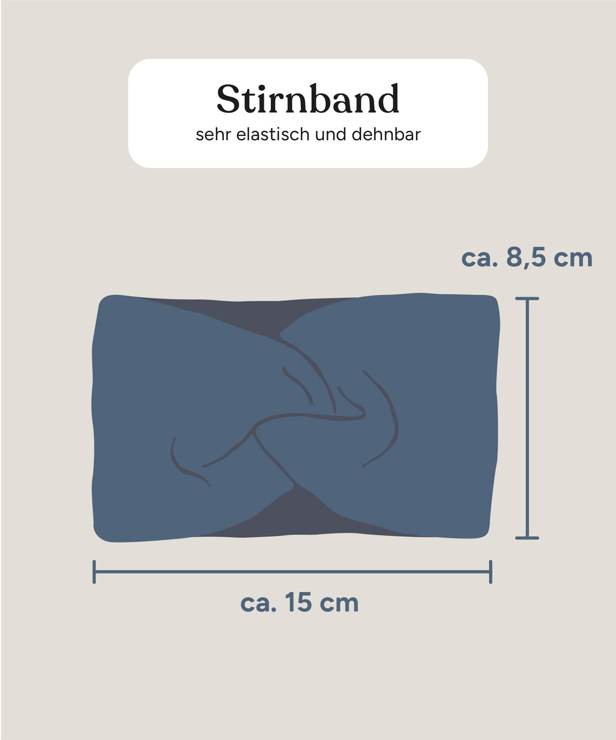 Größengrafk Stirnband.