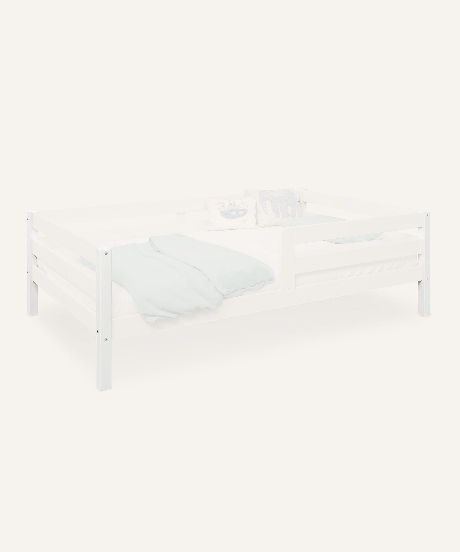 Umbau-Set Sona Kiefer zum Kinderbett Weiß.