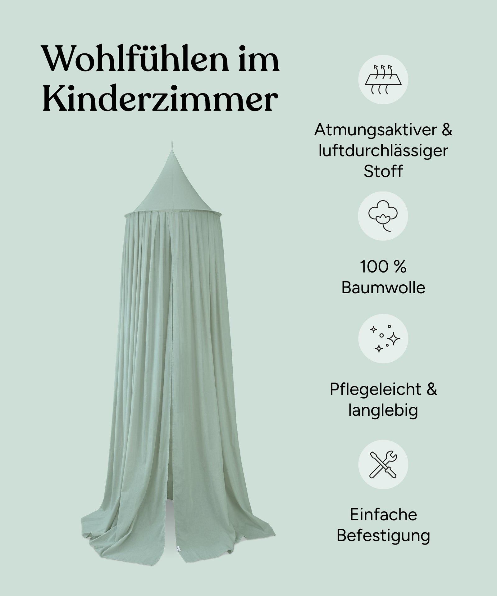 Baldachin mit Ring USP-Grafik.