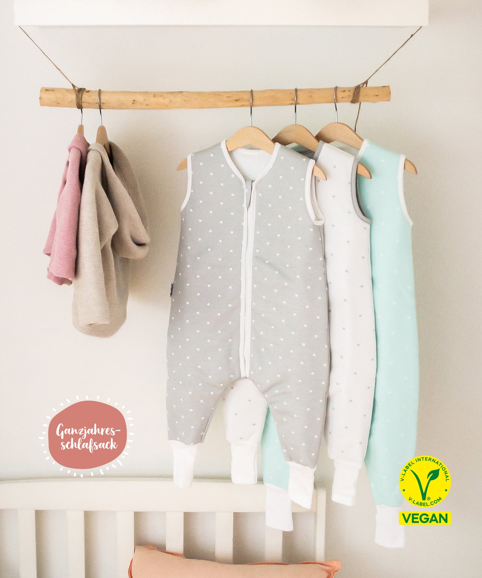 Schlafsack mit Beinen Vegan.