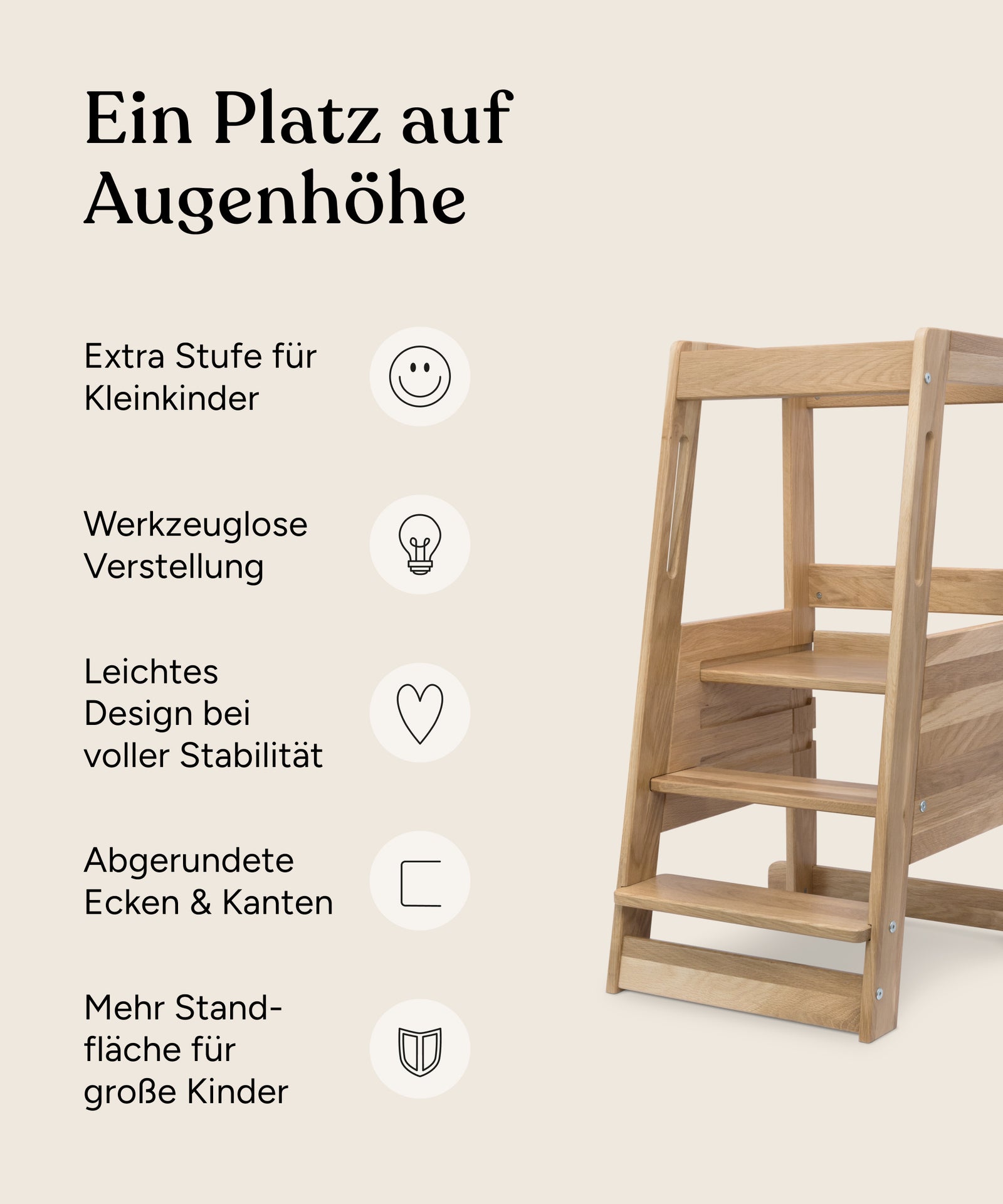 Vorteile Lernturm Eiche.