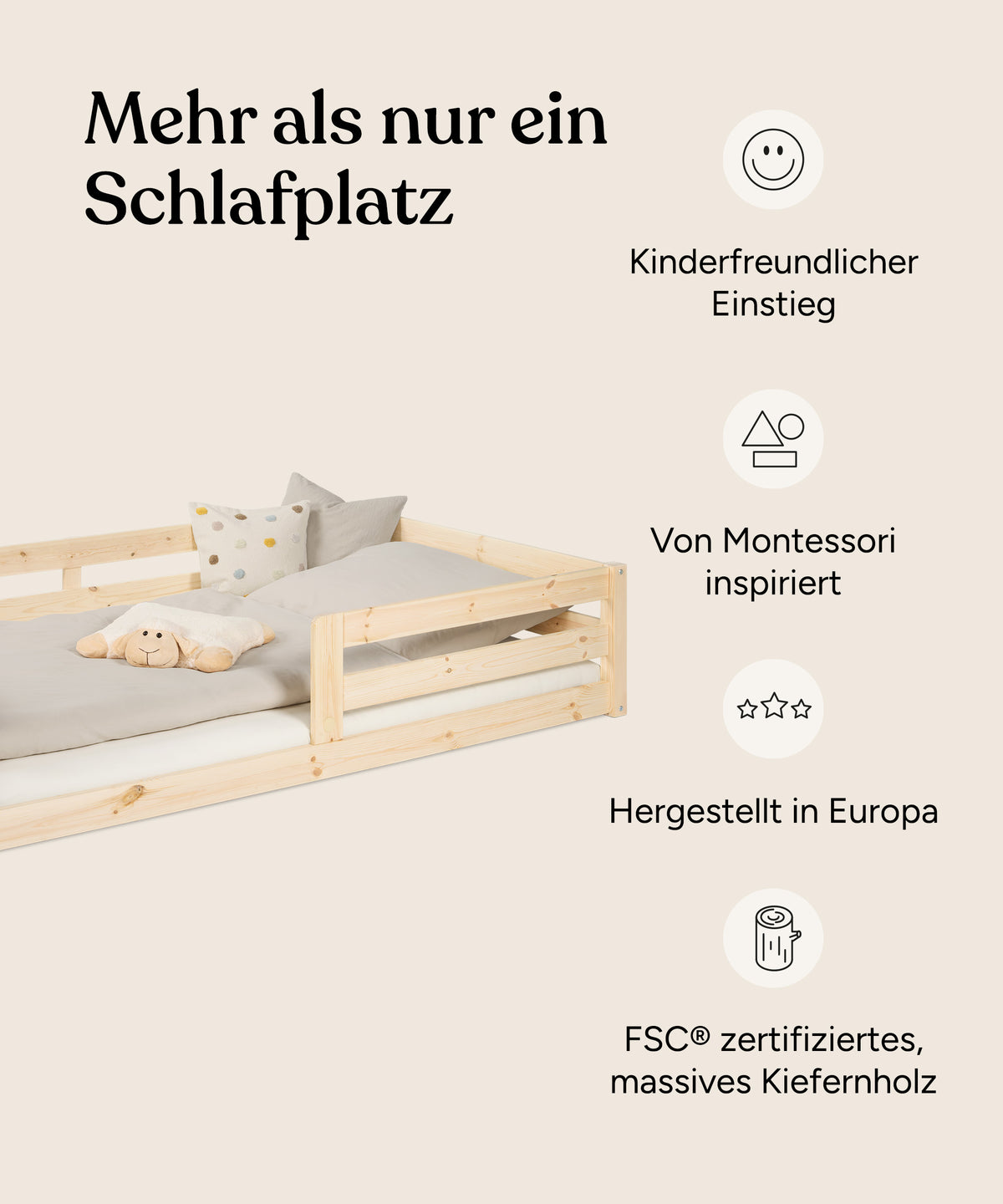 Vorteile Bodenbett Sona.