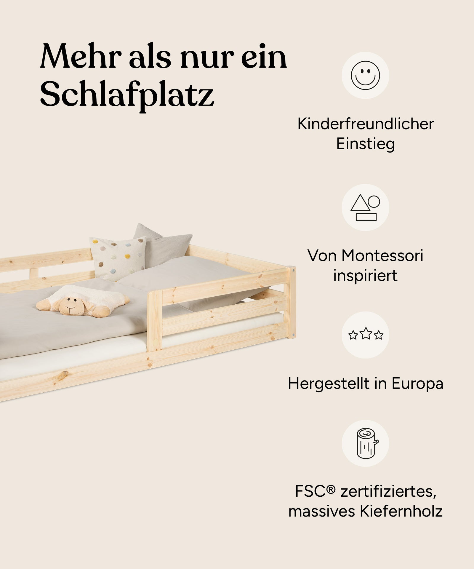 Vorteile Bodenbett Sona.