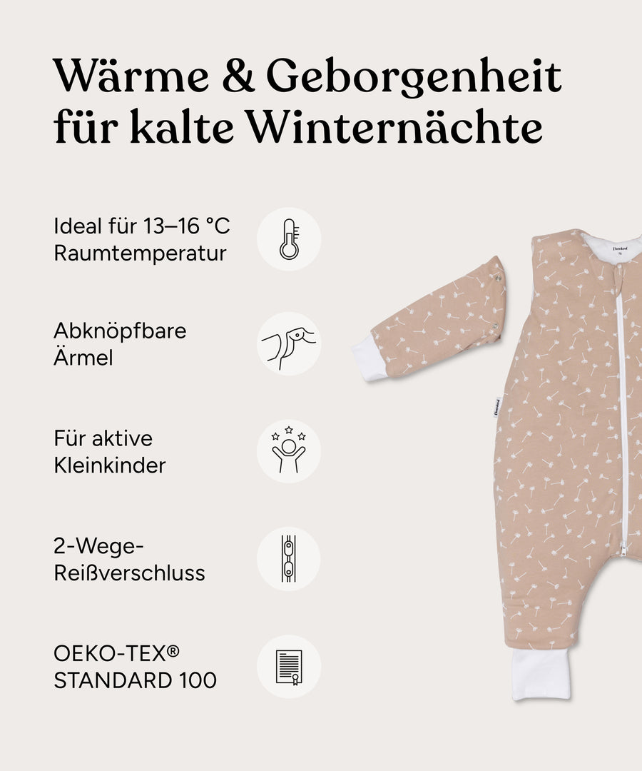 Vorteile Schlafsack mit Beinen 3.5 TOG.