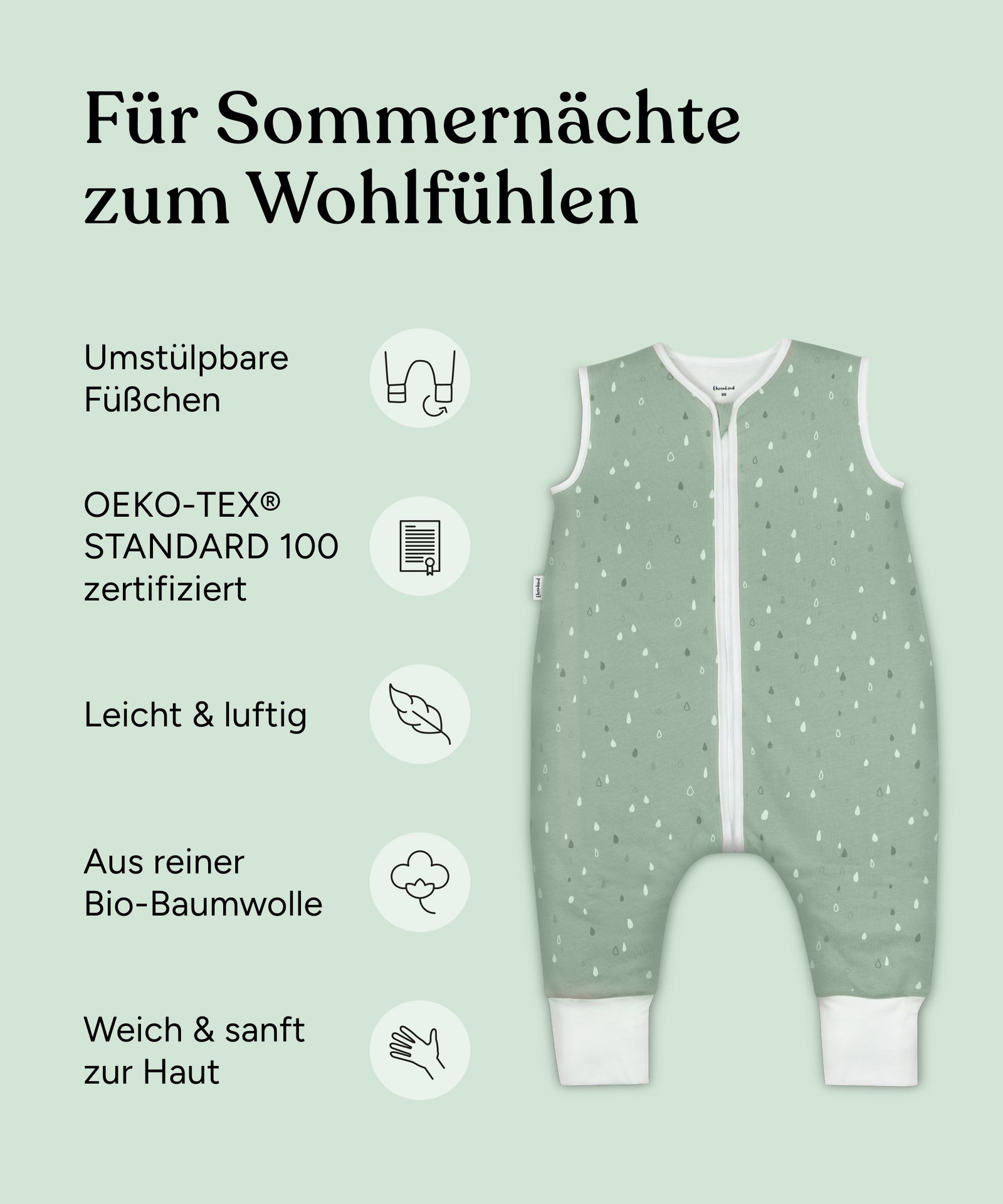 Vorteile Sommerschlafsack mit Beine