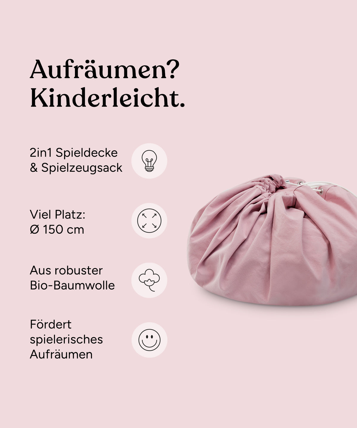 Vorteile vom Spielzeugsack.