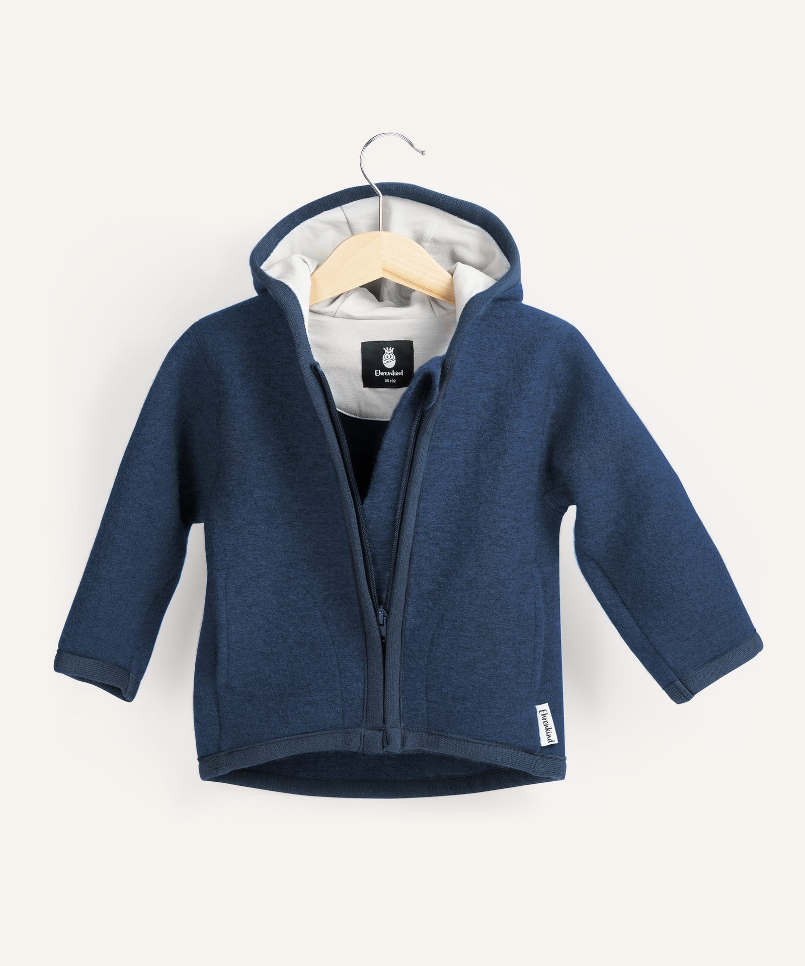 Ehrenkind Walkjacke Jeansblau.