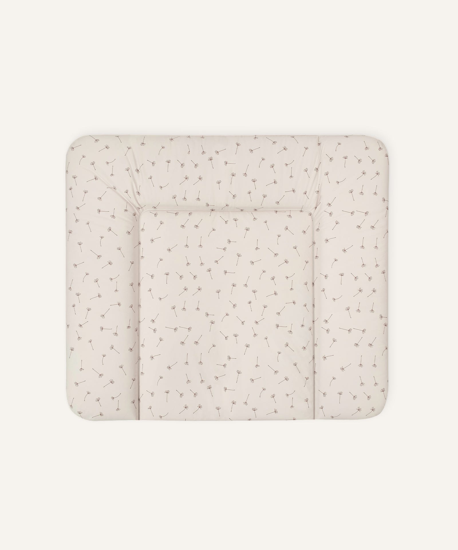 Wickelauflage abwaschbar 72x85 cm Beige gemustert.