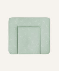 Wickelauflage abwaschbar 72x85 cm Jade gemustert.