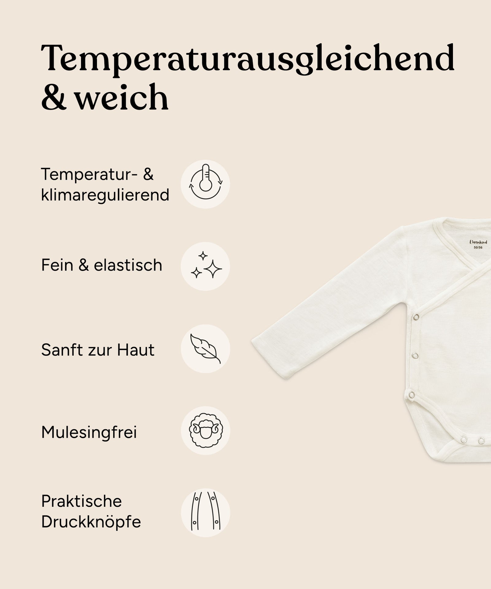 Wickelbody Merinowolle Schlupfform Vorteile.