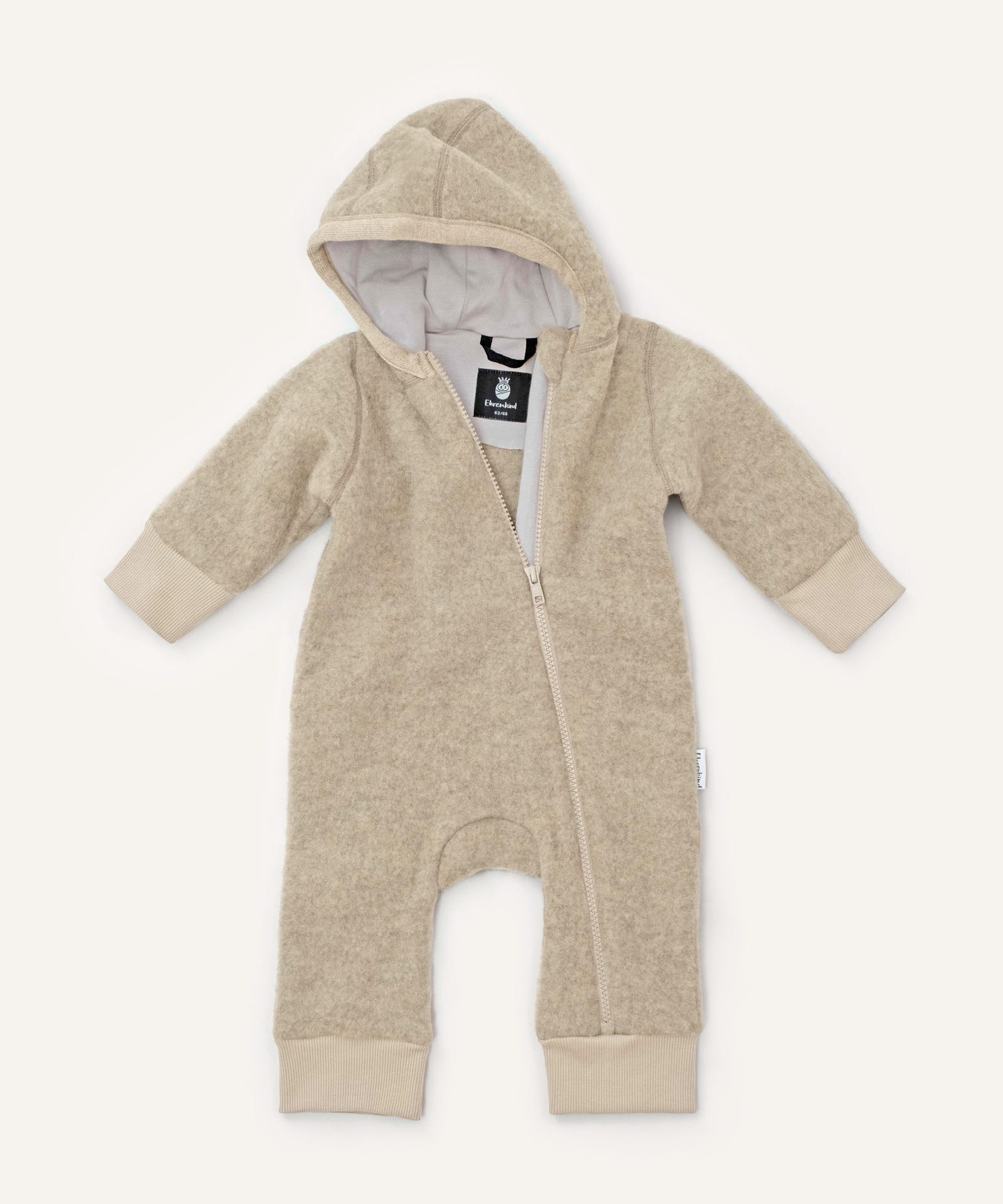 Wollfleeceoverall Natur.