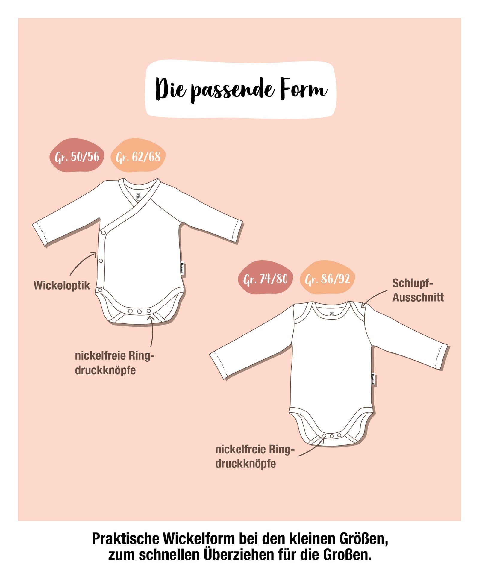 Langarm-Body 2er-Pack.