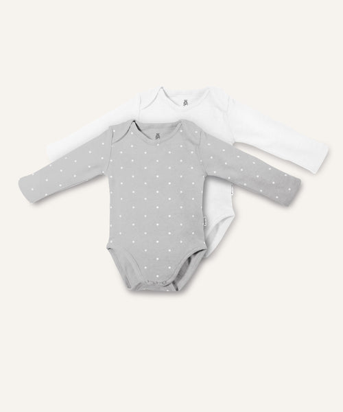 Langarm-Body 2er-Pack (B-Ware).