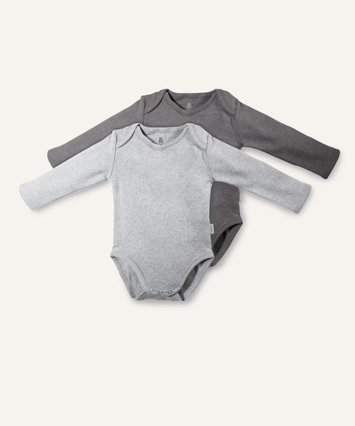 Langarm-Body 2er-Pack (B-Ware).