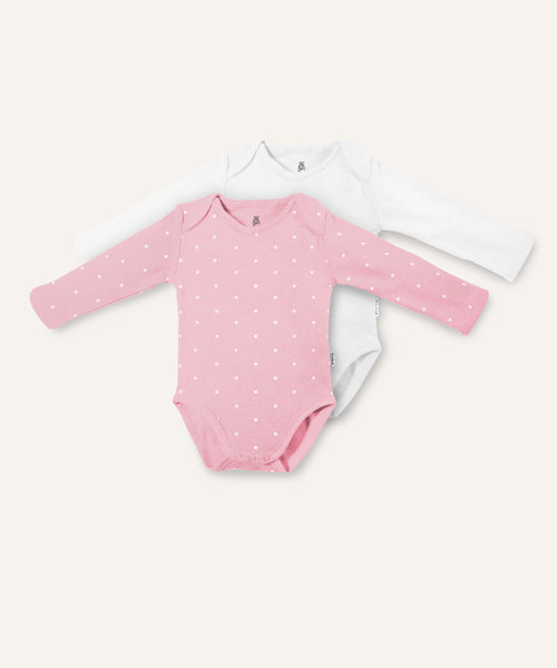 Langarm-Body 2er-Pack (B-Ware).