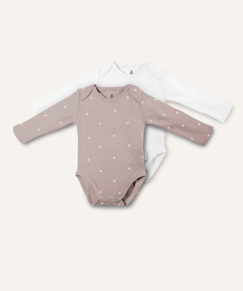 Langarm-Body 2er-Pack (B-Ware).