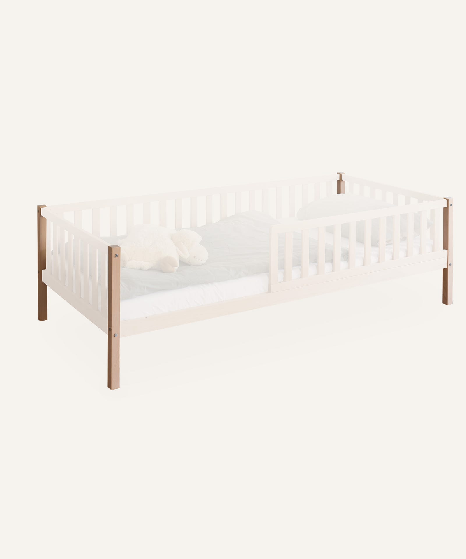 Umbauset zum Kinderbett Buche Natur.